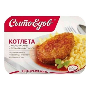 Котлета Сытоедов с макаронами и томатным соусом замороженная 300 г