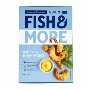 Креветка Fish & More ваннамей  очищенная в панировке 21/25 500 г