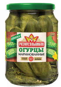 Огурчики Разносольников маринованные  710 мл