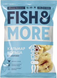 Кольца кальмара Fish & More в панировке замороженные 500 г
