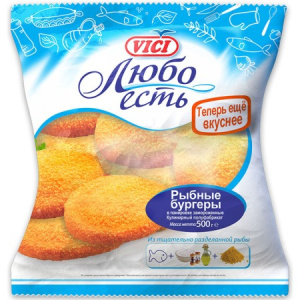 Бургеры рыбные Vici в панировке 500 г