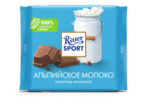Шоколад молочный RITTER SPORT Альпийское молоко 100г