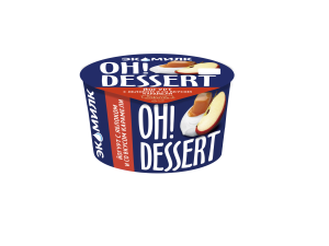 Йогурт Oh!Dessert яблоко и вкус карамели 4,2% 130г