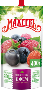 Джем МАХЕЕВЪ лесные ягоды 400г