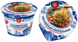 Лапша быстрого приготовления Пекинский рассольник с острой пекинской капустой 100 г