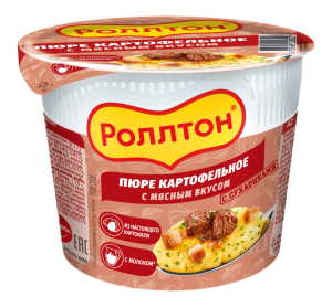 Пюре картофельное Роллтон с мясным вкусом 40г
