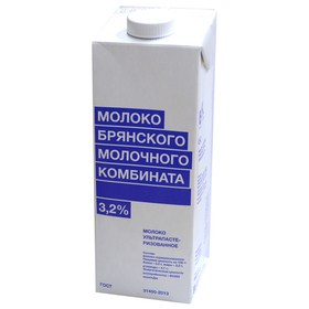 Молоко ультрапастеризованное 3,2% БМК 1л