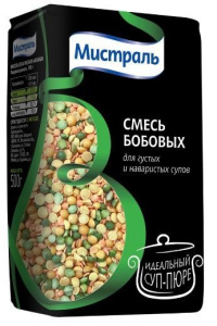 Смесь бобовых МИСТРАЛЬ для густых и наваристых супов 500 г