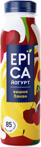 Йогурт питьевой EPICA вишня-банан 2,5% 260г