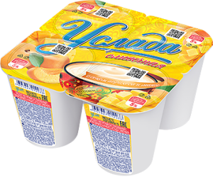 Продукт йогуртный Услада сливочная абрикос-манго 5% 4*95г