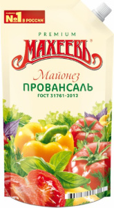 Майонез МАХЕЕВЪ Провансаль 50,5% 380 г.