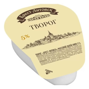 Творог Брест-Литовск 5% 180 г