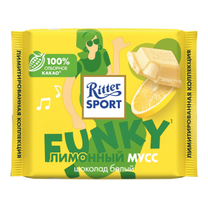 Шоколад Ritter Sport Лимонный мусс белый 100 г