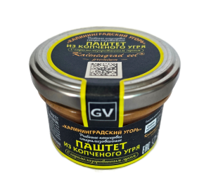 Паштет из копчёного угря с карамелизованным луком 80г