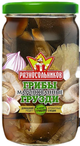 ГрибыТМ Разносольников маринованные грузди 330г