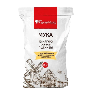 Мука Пшеничная СуперМука для Пельменей и Вареников 25кг