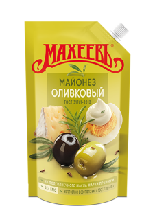 Майонез МАХЕЕВЪ оливковый 67% 380г