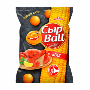 Шарики кукурузные СырBall краб 140г