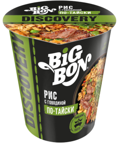 Рис быстрого приготовления Big Bon говядина по-тайски 60г