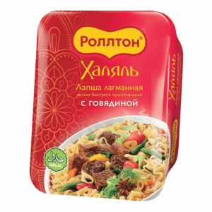 Лапша Роллтон Халяль Лагманная с говядиной 90 г