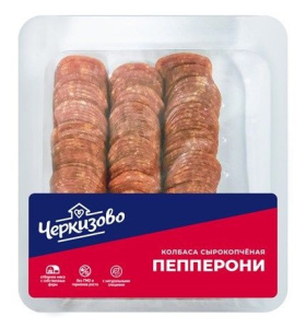 Колбаса Пепперони Нарезка для Пиццы сырокопченая замороженная Черкизово 500 г