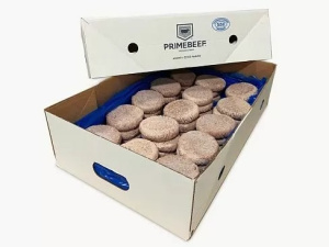 Котлета для бургера PRIMEBEEF Classik из мраморной говядины 105 мм. 180 г. 60шт