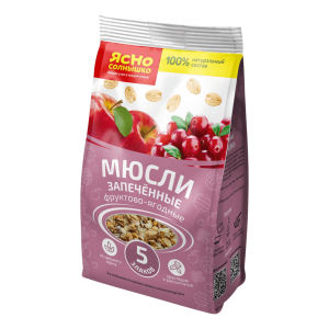 Мюсли запеченные Ясно Солнышко фруктово-ягодные 300 гр