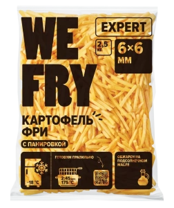 WE FRY EXPERT: FMS6 картофель фри с панировкой, 6х6 2,5 кг