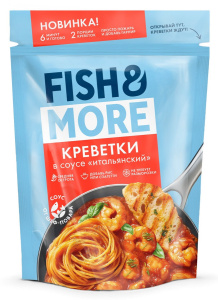 Креветки Fish&More ваннамей в  итальянском соусе очищенные замороженные, 400г