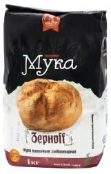 Мука Зерноff пшеничная хлебопекарная высший сорт 1 кг