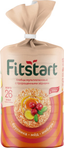 Хлебцы FITSTAR  мультизлаковые Брусника,Имбирь,Мёд 100г.