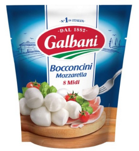Сыр рассольный Galbani Моцарелла Bocconcini 8 миди 45% 200г