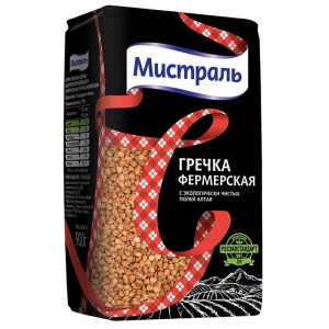 Крупа МИСТРАЛЬ Гречневая Фермерская 900 г