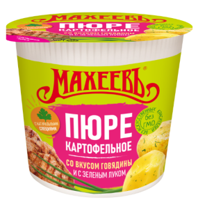 Пюре картофельное МАХЕЕВЪ говядина с зеленым луком 40г