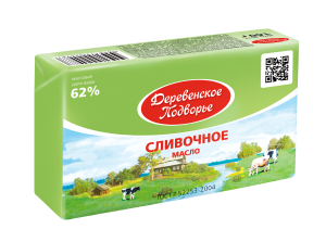 Масло сливочное Деревенское подворье 62% 160г