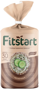 Хлебцы FITSTART пшенично-ржаные Чесночные 90г