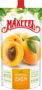 Джем МАХЕЕВЪ абрикосовый 300 г.