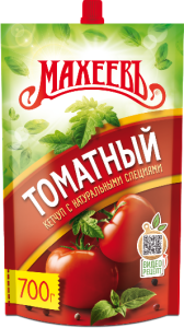 Кетчуп МАХЕЕВЪ томатный 700г