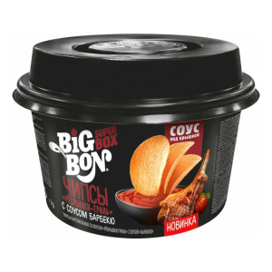 Чипсы картофельные Big Bon Ребрышки гриль с соусом Барбекю 105 г