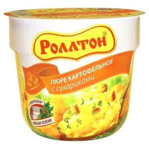 Пюре картофельное Роллтон с сухариками 40 г.