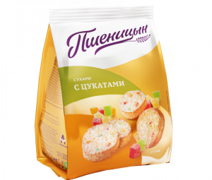 Сухари Пшеницын с цукатами 200г