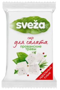 Сыр творожный Sveža Для салата с прованскими травами 50% 200г