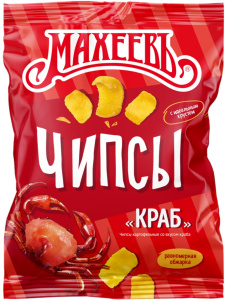 Чипсы картофельные Махеевъ со вкусом Краба 130гр