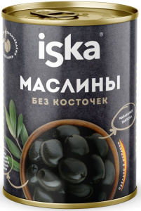 Маслины ISKA без косточек черные 300мл