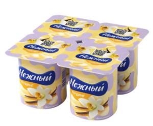 Пудинг Campina Нежный ультрапастеризованный ванильный 2,8% 4*100г