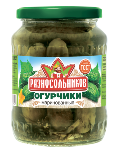 Огурчики маринованныеТМ Разносольников 680 г