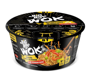Лапша гречневая BIG BON WOK Якисоба в соусе по-японски 85г