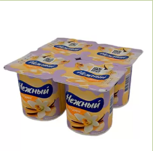 Пудинг Campina Нежный ультрапастеризованный ванильный 2,8% 4*100г