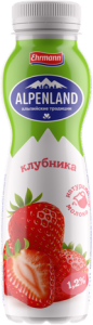 Напиток йогуртный Alpenland клубника 1,2% 290г