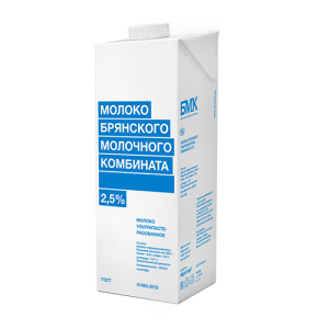 Молоко БМК ультрапастеризованное 2,5% 1л